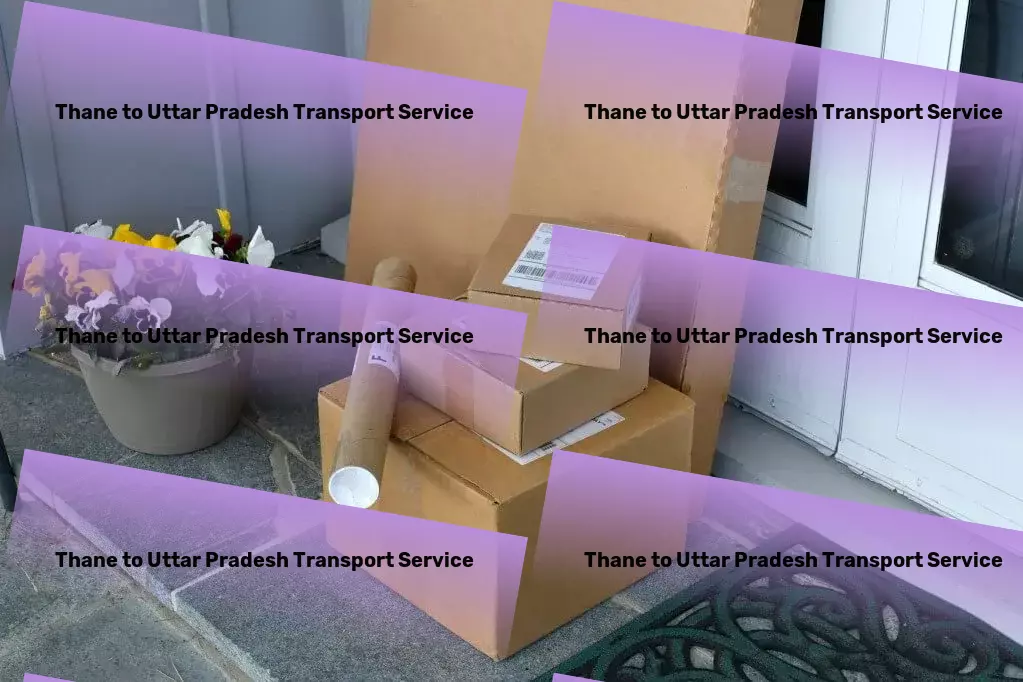 Thane to Uttar Pradesh Transport Urban cargo logistics