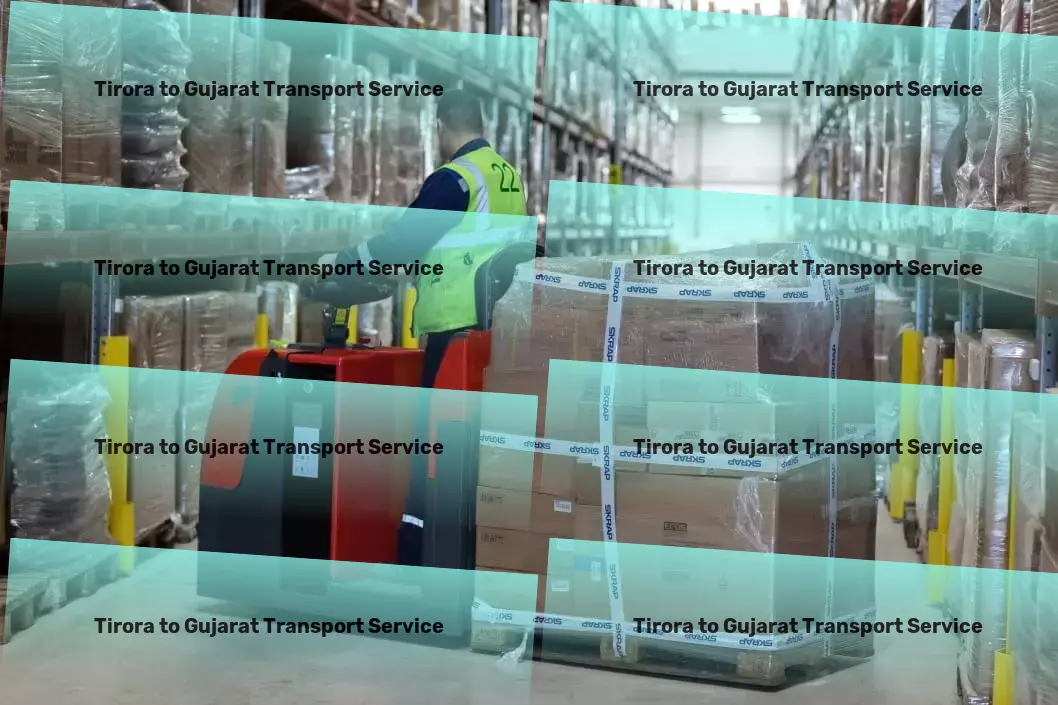 Tirora to Gujarat Transport Navigate the future of transportation seamlessly within India! - Rapid goods shipment services